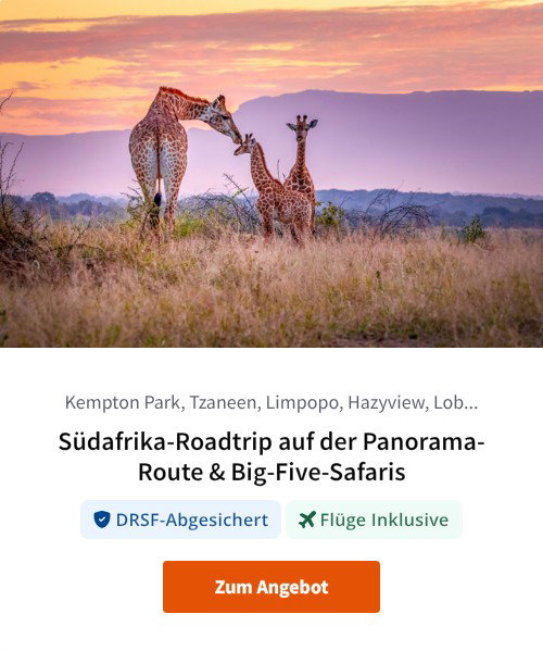 Selbstfahrer-Reise durch Südafrika entlang der Panorama Route mit Safari