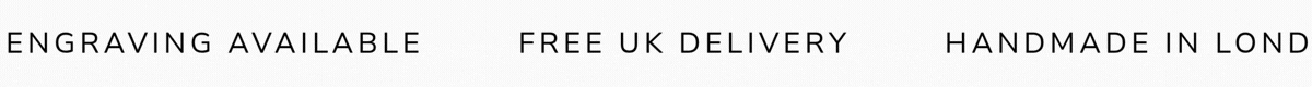 Handmade in London, Free UK Delivery, Engraving Available