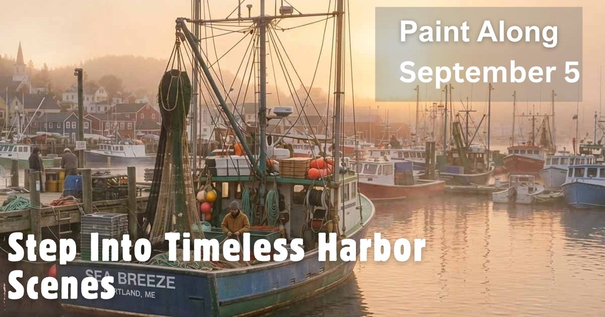 Paint Along September 2026: Step Into Timeless Harbor Scenes