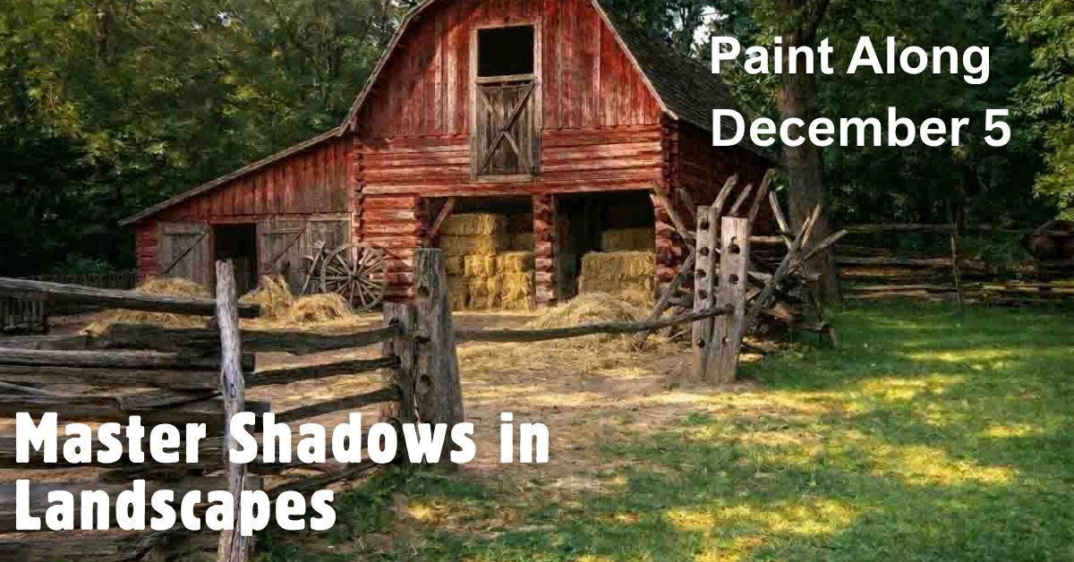 Paint Along December 2026: Master Shadows in Landscapes