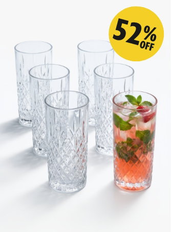 356ml Odin Highball Glasses - Pack of Six