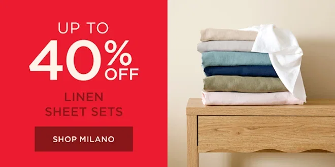Up To 40% Off Linen Sheet Sets