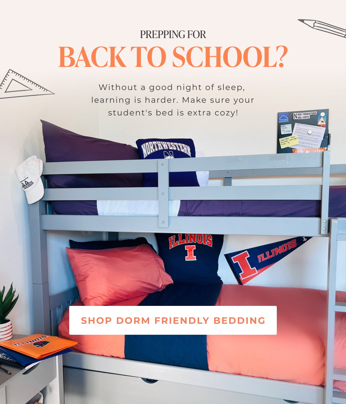 Prepping for Back to School? Shop Dorm Friendly Bedding