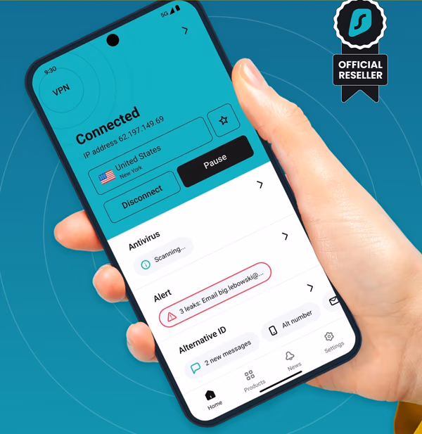 SurfShark VPN Starter Plan: 2-Yr Subscription