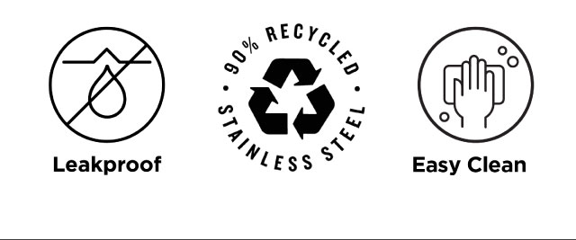 Leakproof - Recycled Steel - Easy Clean