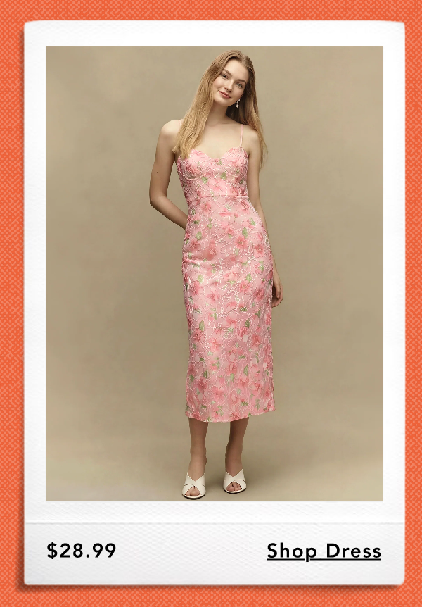 Sleeveless Floral Lace Bustier Sheath Midi Dress