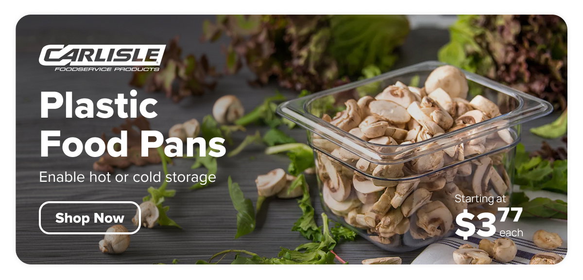 Carlisle Quick Ship Plastic Food Pans