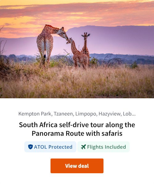 South Africa self-drive tour along the Panorama Route with safaris