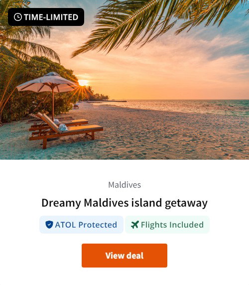 Dreamy Maldives island getaway