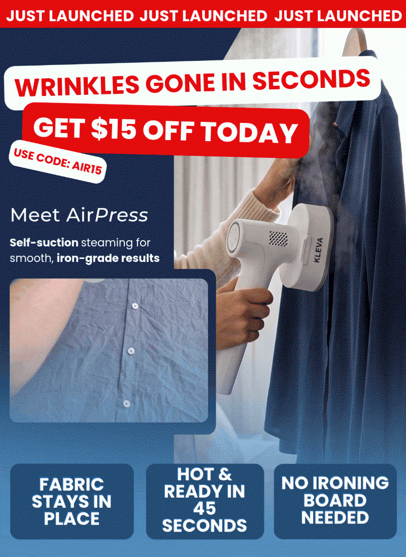 Garment steamer with free lint lift 