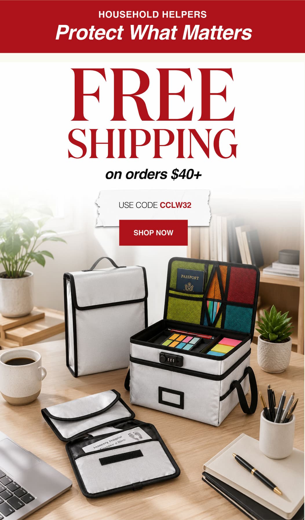 Household Helpers Protect What Matters Free Shipping on orders $40+