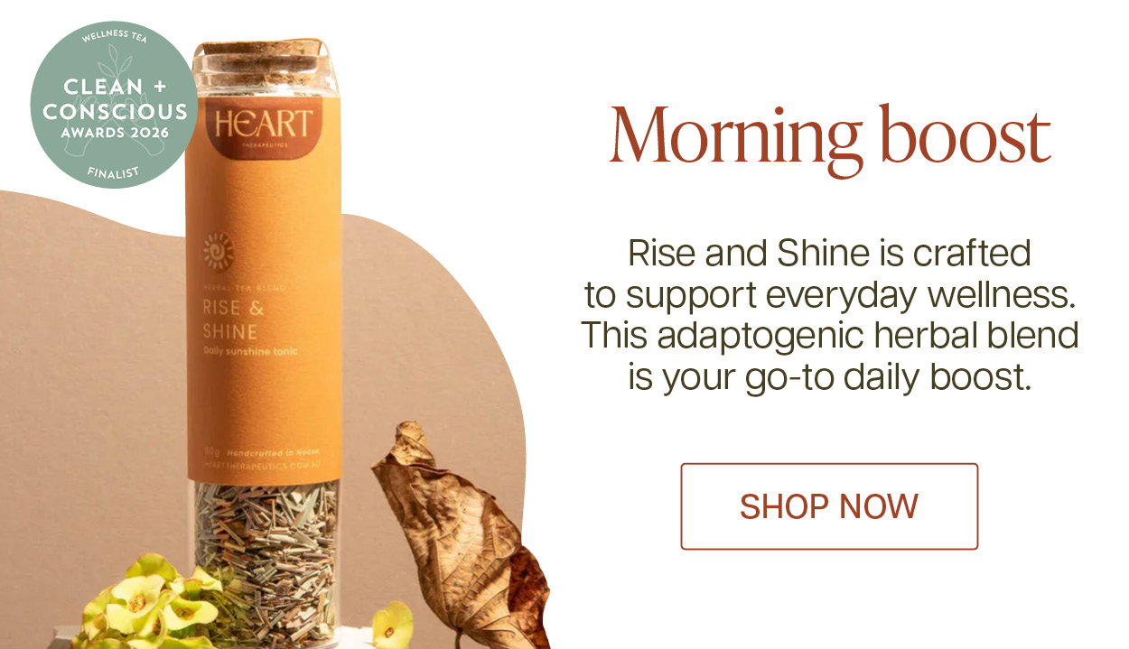 Morning Boost. Rise and Shine is crafted to support everyday wellness, this adaptogenic herbal blend is your go-to daily boost