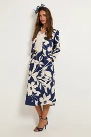Floral Ottoman Twill Skirt