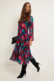 Floral Print Smock Dress