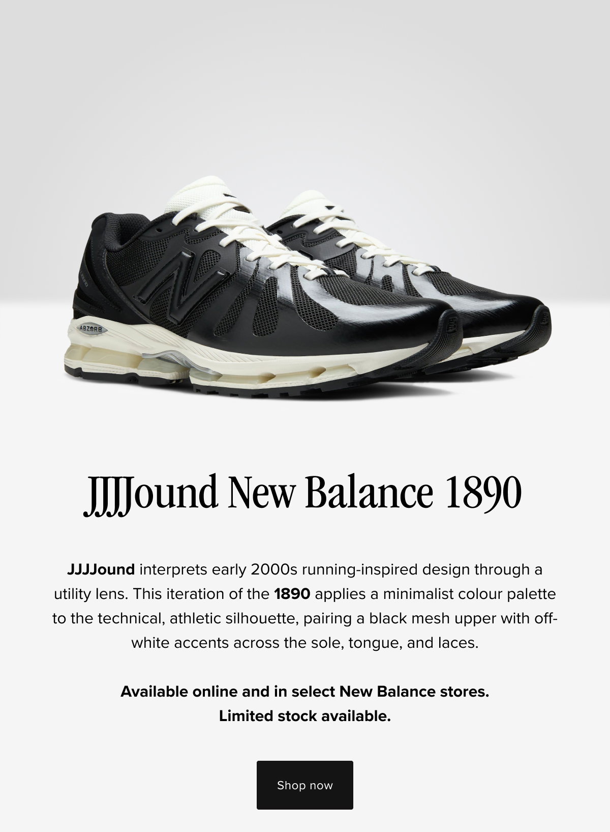 Hero of JJJJOUND NEW BALANCE 1890 BLACK