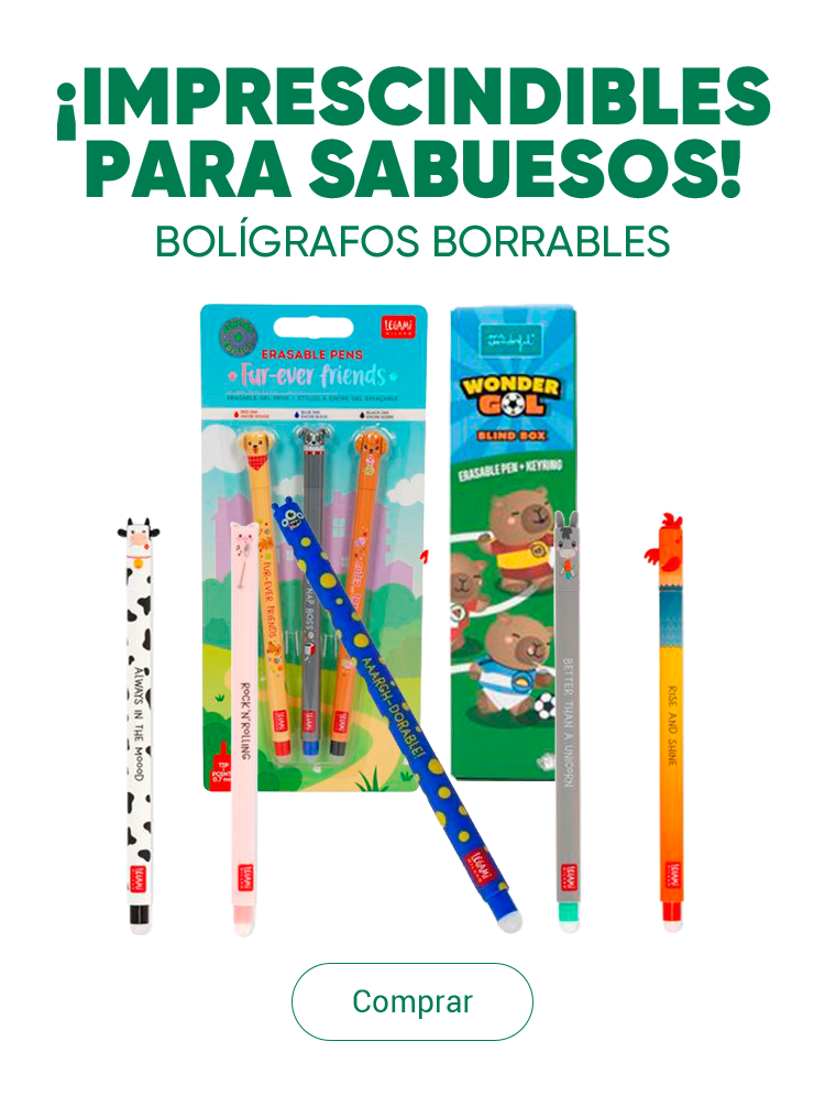 ¡IMPRESCINDIBLES PARA SABUESOS! - BOLÍGRAFOS BORRABLES