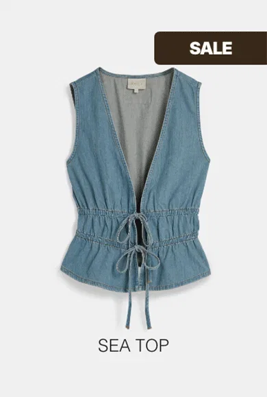 JV-SEA getailleerde top met peplum - oat