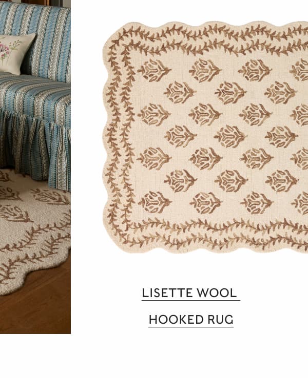 lisette wool hooked rug