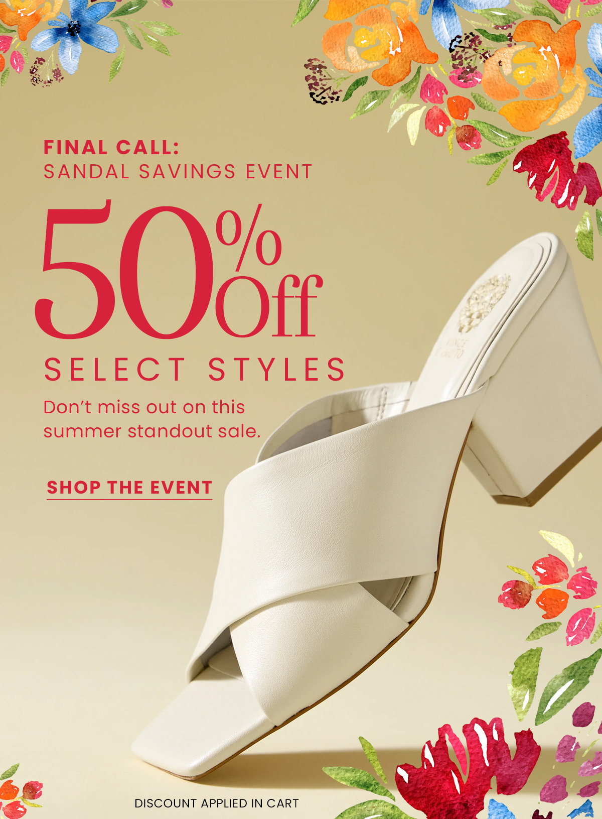 Final Call | 50% Off Select Styles [Shop the Event]