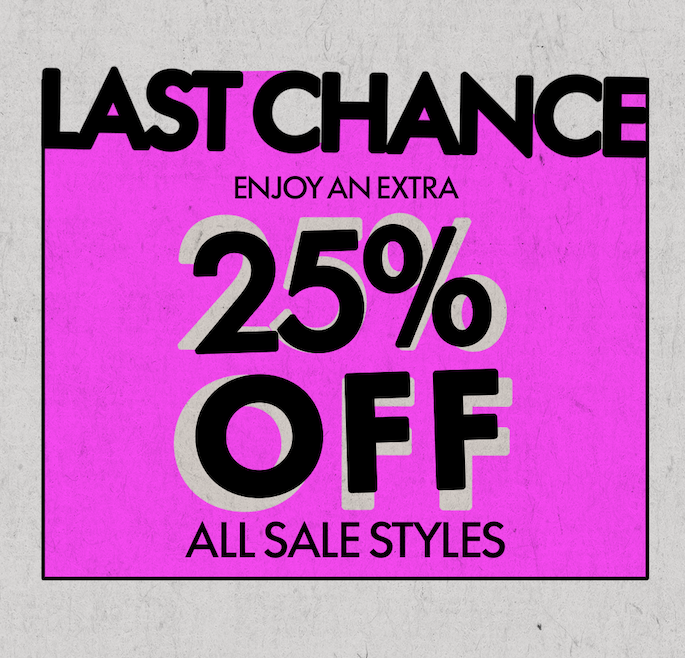 Extra 25% OFF All Sale Styles