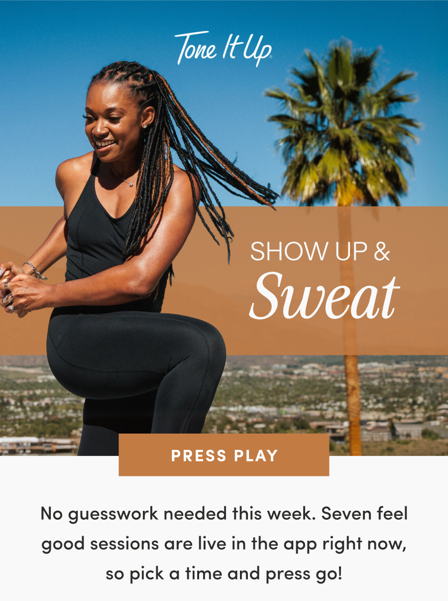 No guesswork needed this week. Seven feel good sessions are live in the app right now, so pick a time and press go!