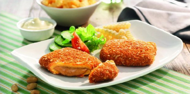 Gehaktschnitzel Satesaus