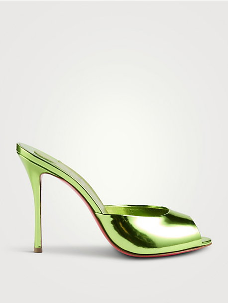Me Dolly Metallic Leather Mules