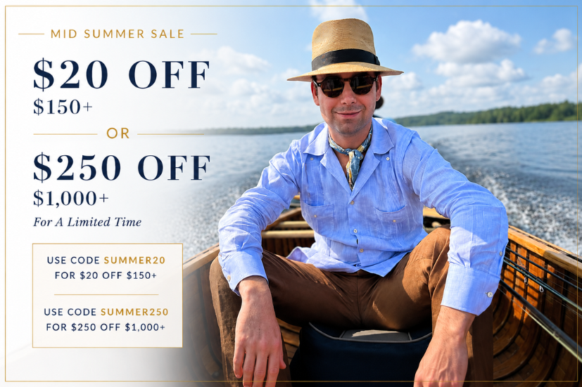 Mid Summer Sale $20 Off $150 + or $250 Off $1,000+