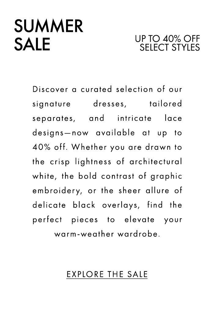 SUMMER SALE: SHOP DRESSES