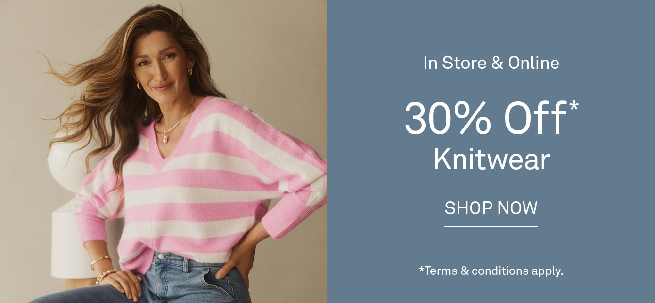 30% Off Knitwear