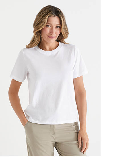 Classic Crew Neck Tee - White