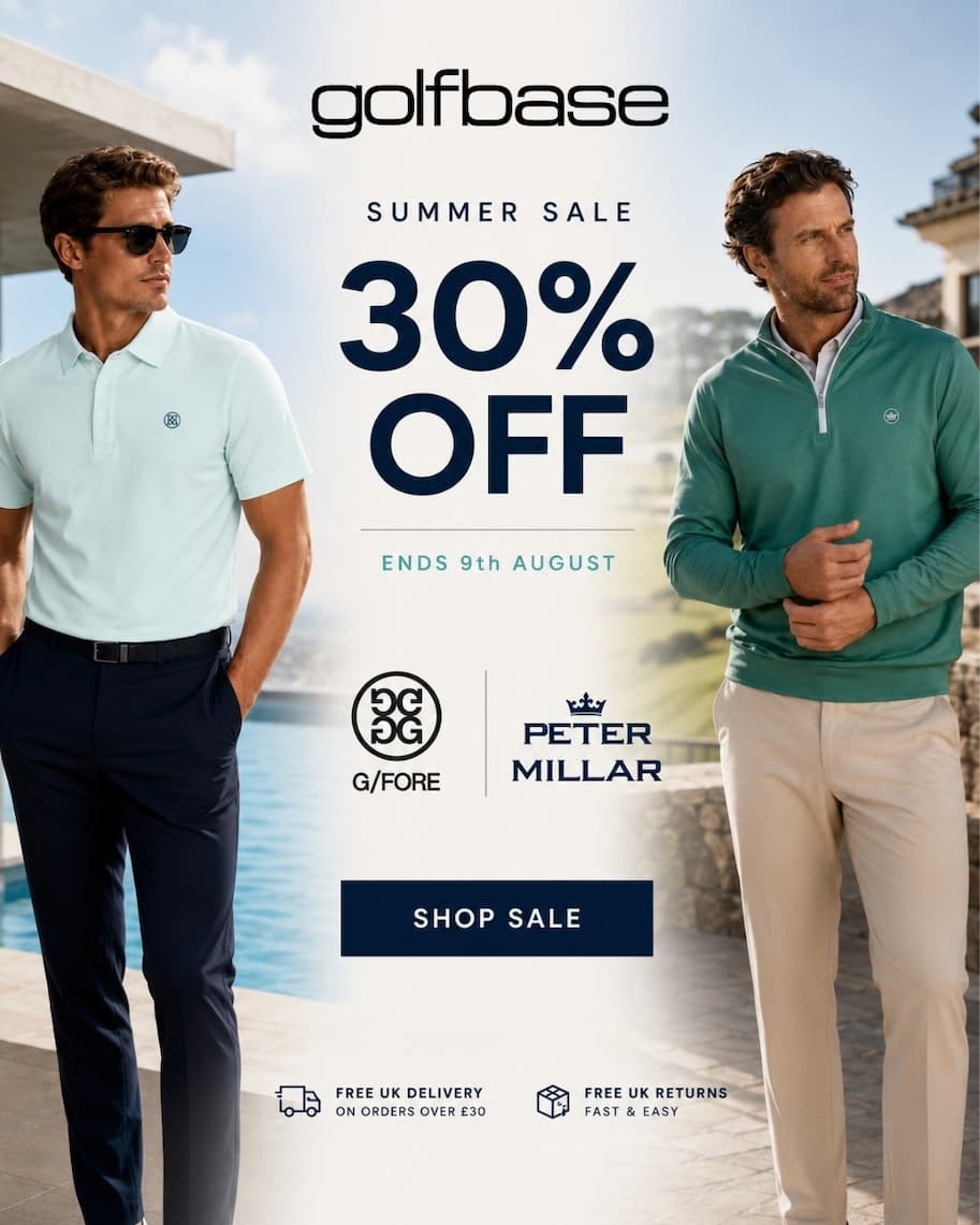 30% Off Peter Millar & G/Fore at Golfbase