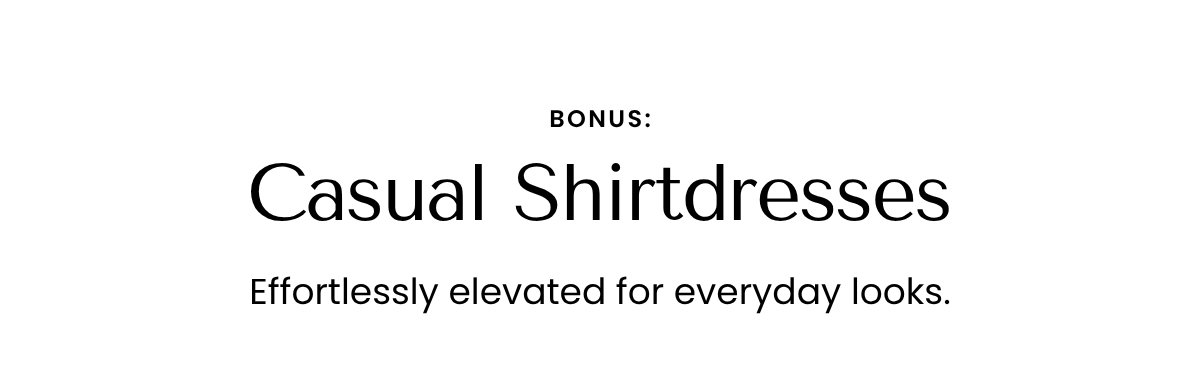 Casual Shirtdresses