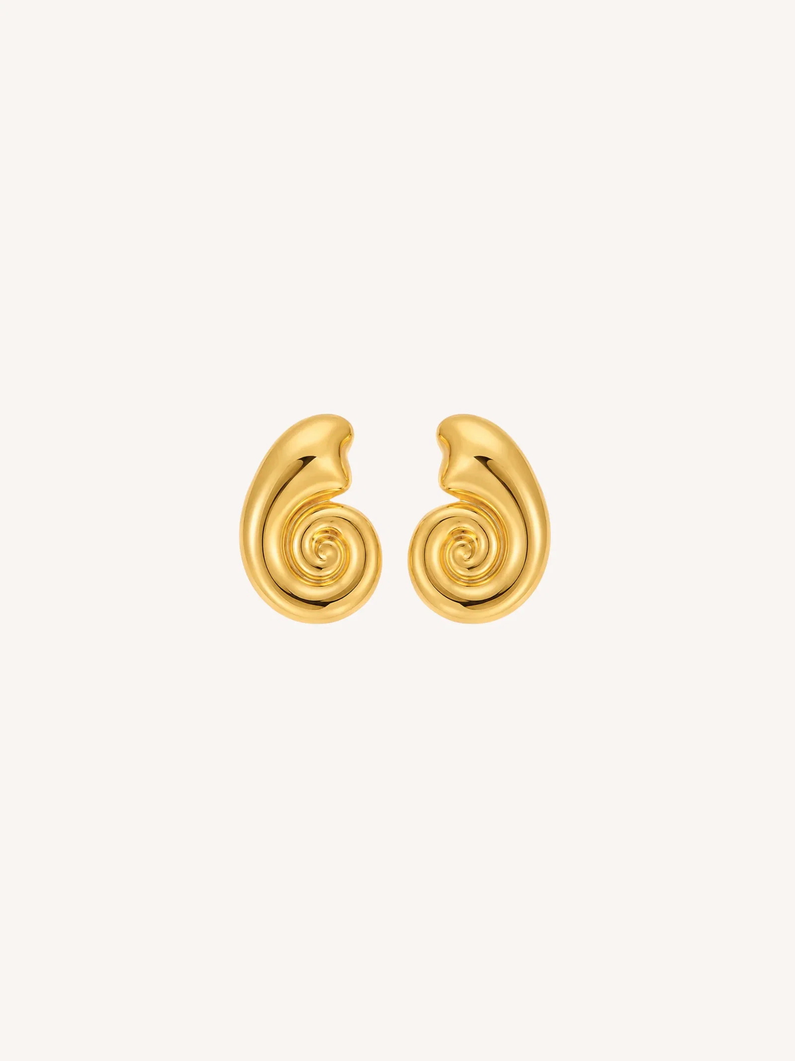 Image of Gold Nautilus Studs