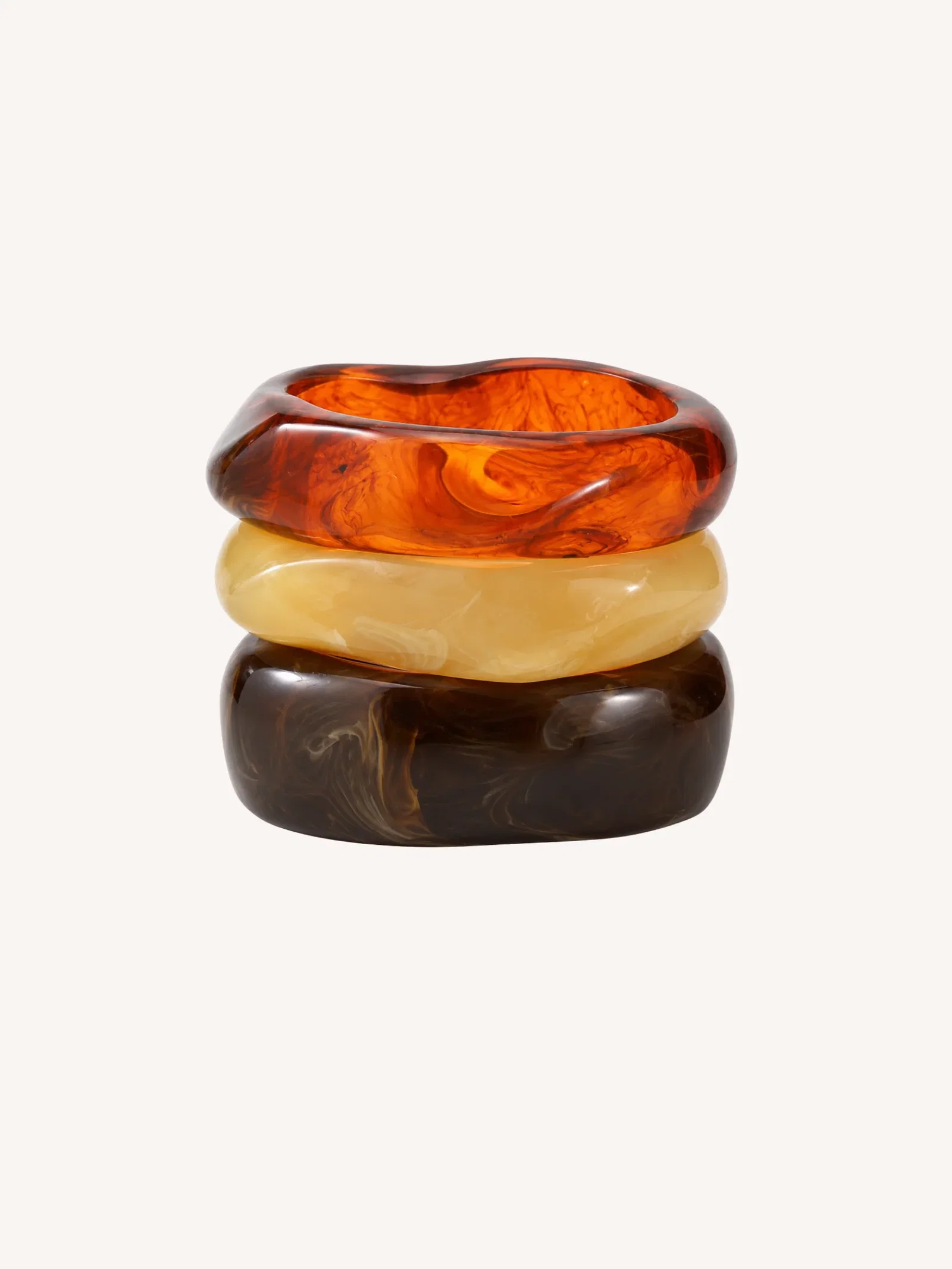 Image of Ember Resin Bangle Set