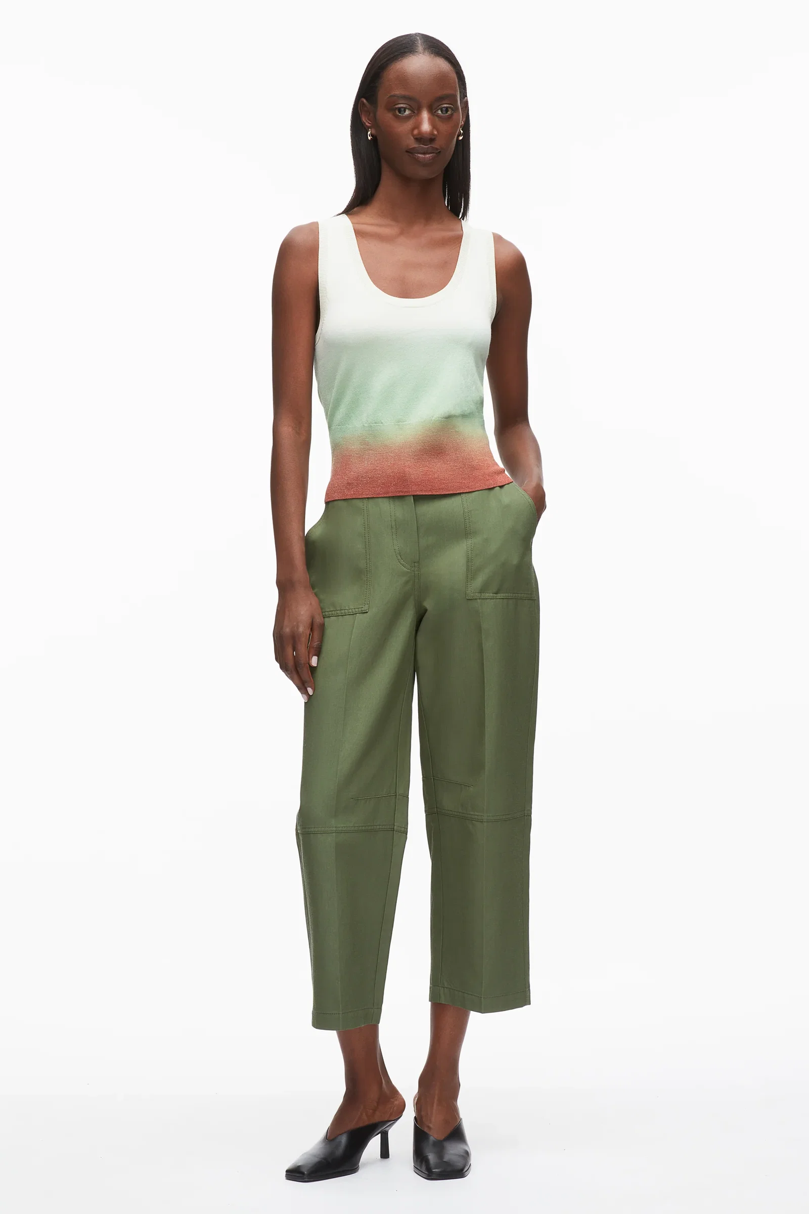 Image of Ombre Scoop Neck Tank
