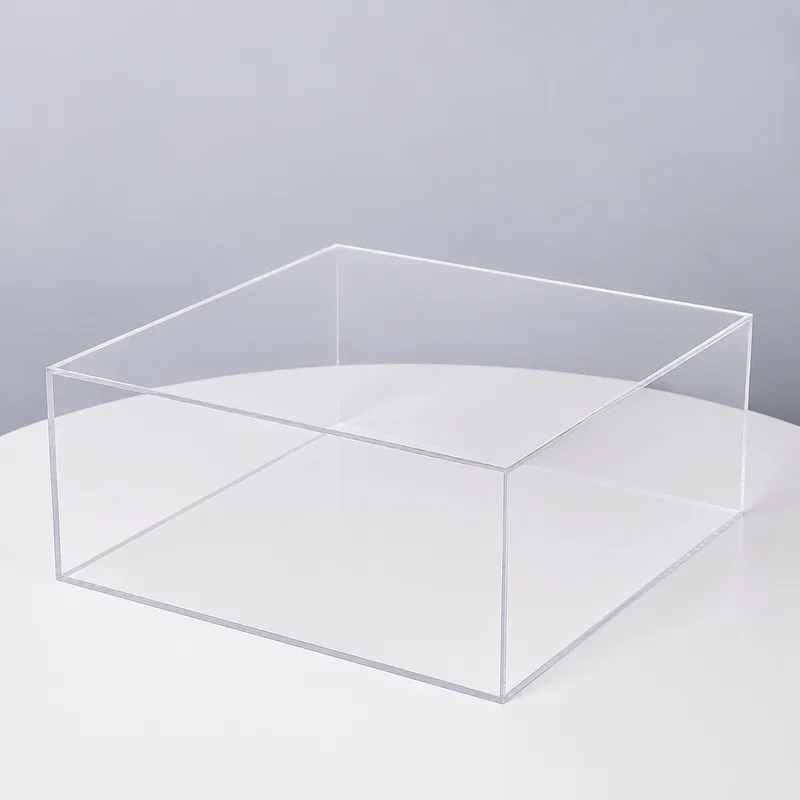 Clear Acrylic Square Gift Box 35cm x 35cm x 15cm