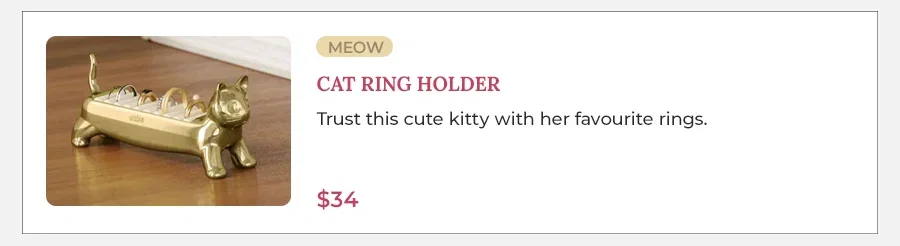 Cat Ring Holder