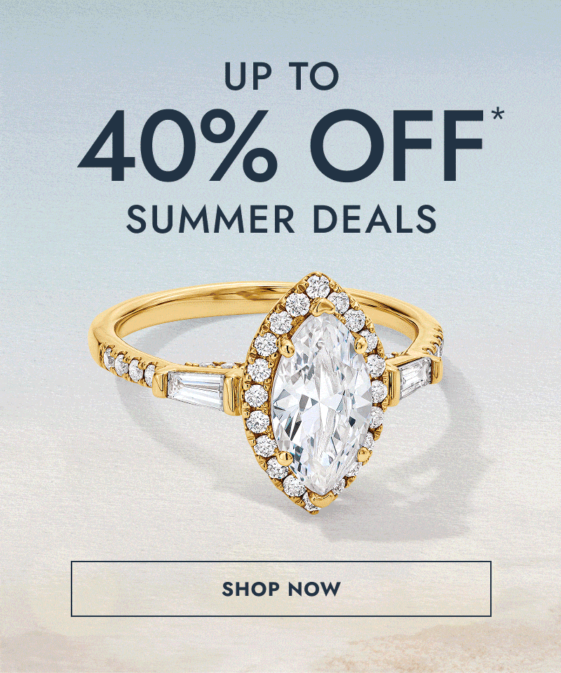 GIF with diamond engagement ring, turquoise cocktail ring and emerald ring. Up to 40% OFF summer deals. Click shop now.