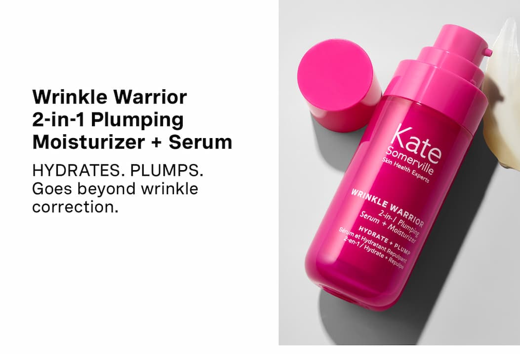 Wrinkle Warrior 2-in-1 Plumping Moisturizer + Serum Hydrates. Plumps. Goes beyond wrinkle correction.  