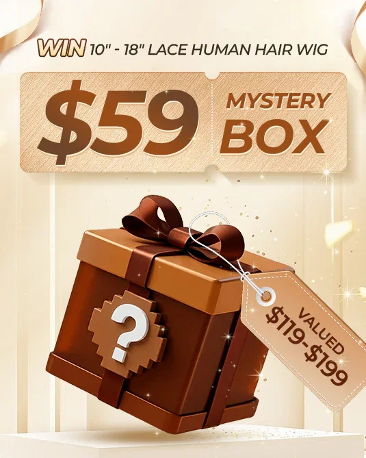 Arabella Mystery Box – $59 for 1 Random Wig (10-18" Human Hair) Worth $119-$199