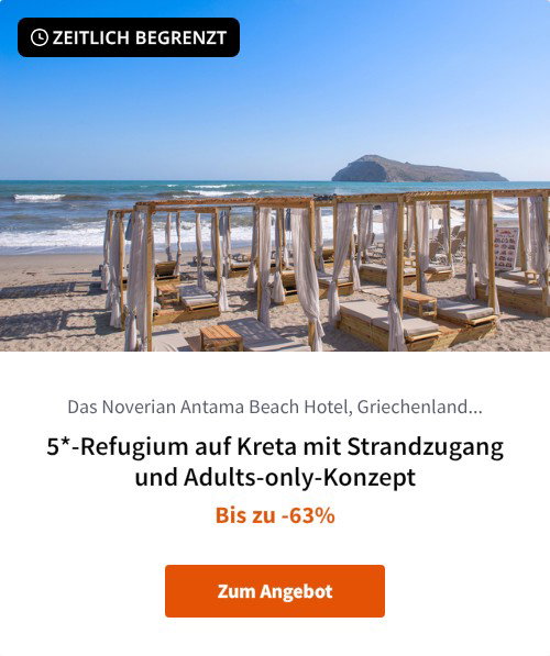 5*-Refugium auf Kreta mit Strandzugang und Adults-only-Konzept