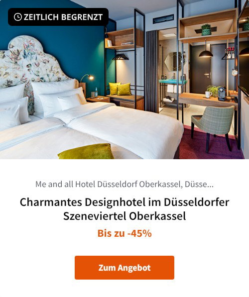 Charmantes Designhotel im Düsseldorfer Szeneviertel Oberkassel