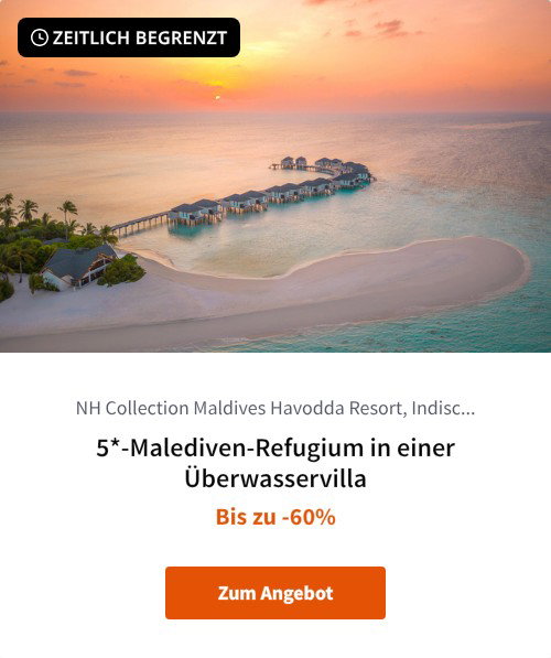 5*-Malediven-Refugium in einer Überwasservilla