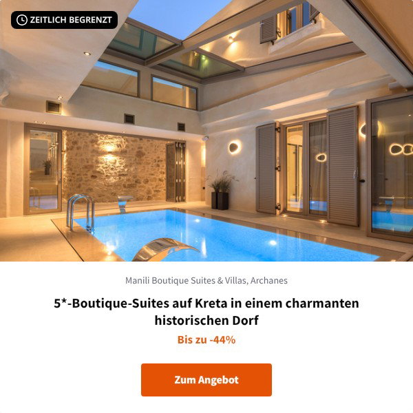 5*-Boutique-Suites auf Kreta in einem charmanten historischen Dorf