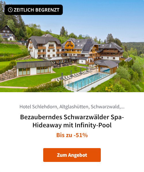 Bezauberndes Schwarzwälder Spa-Hideaway mit Infinity-Pool