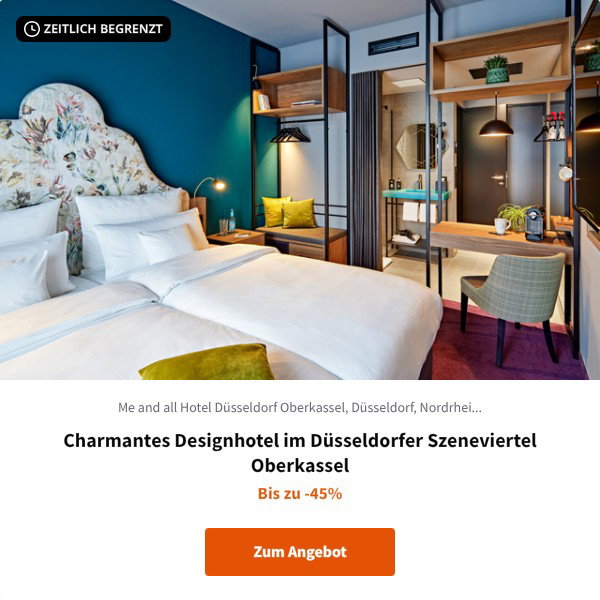 Charmantes Designhotel im Düsseldorfer Szeneviertel Oberkassel