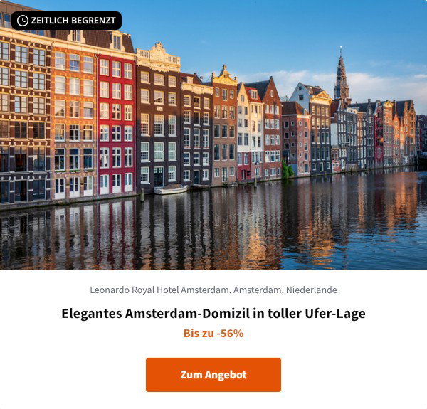 Elegantes Amsterdam-Domizil in toller Ufer-Lage