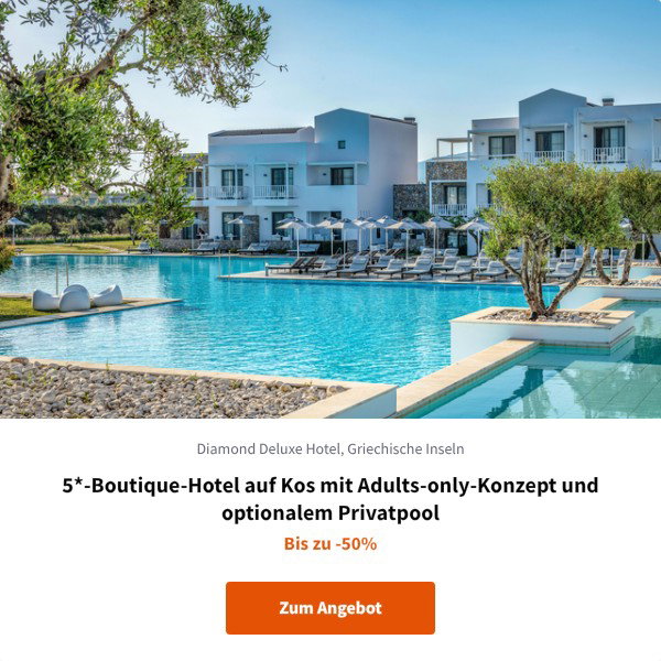 5*-Boutique-Hotel auf Kos mit Adults-only-Konzept und optionalem Privatpool