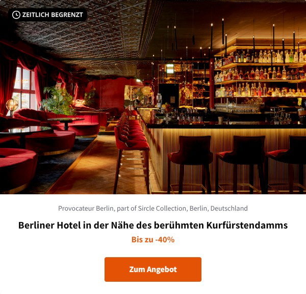 Berliner Hotel in der Nähe des berühmten Kurfürstendamms